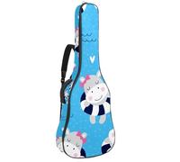 Eslifey Sac de transport pour guitare acoustique, kiwi, bandoulière réglable, 101,6 cm, 104,1 cm, 106,7 cm, multicolore 2, 42.9x16.9x4.7 in, Organiseur de sac