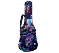 Eslifey Sac de transport pour guitare acoustique, manette de gamer, motif galaxie, bandoulière réglable, 101,6 cm, 104,1 cm, 106,7 cm, multicolore, 42.9x16.9x4.7 in, Organiseur de sac