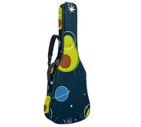 Eslifey Sac de transport pour guitare acoustique, motif avocat, espace de dessin animé, réglable, 101,6 cm, 101,6 cm, 106,7 cm, multicolore 1, 42.9x16.9x4.7 in, Organiseur de sac