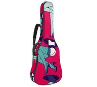 Eslifey Sac de transport pour guitare acoustique - Motif chouette - Cœur - Réglable - 101,6 cm - 104 - 106,7 cm, Couleur 4, 42.9x16.9x4.7 in