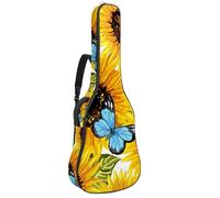 Eslifey Sac de transport pour guitare acoustique, motif grenouille, vert, bandoulière réglable, 101,6 cm, 104,1 cm, 106,7 cm, Multicolore 9., 42.9x16.9x4.7 in, Organiseur de sac