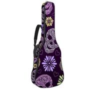 Eslifey Sac de transport pour guitare acoustique, motif grenouille, vert, bandoulière réglable, 101,6 cm, 104,1 cm, 106,7 cm, Multicolore 3., 42.9x16.9x4.7 in, Organiseur de sac