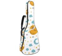 Eslifey Sac de transport pour guitare acoustique, motif lion de dessin animé, réglable, 101,6 cm, 101,6 cm, 106,7 cm, multicolore 2, 42.9x16.9x4.7 in, Organiseur de sac