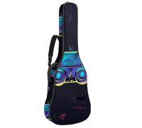 Eslifey Sac de transport pour guitare acoustique, motif manette de jeu, bandoulière réglable, 101,6 cm, 104,1 cm, 106,7 cm, multicolore, 42.9x16.9x4.7 in, Organiseur de sac
