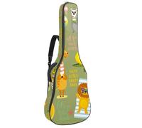 Eslifey Sac de transport pour guitare acoustique - Motif panda - Éléphant - Réglable - 101,6 cm - 101,6 cm - 106,7 cm, multicolore 1, 42.9x16.9x4.7 in, Organiseur de sac