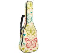 Eslifey Sac de transport pour guitare acoustique The Chameleon Insect avec bandoulière réglable 101,6 cm, 104,1 cm, 106,7 cm, Multicolore 4., 42.9x16.9x4.7 in, Organiseur de sac