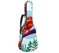 Eslifey Sac de transport pour guitare acoustique The Chameleon Insect avec bandoulière réglable 101,6 cm, 104,1 cm, 106,7 cm, multicolore 1, 42.9x16.9x4.7 in, Organiseur de sac