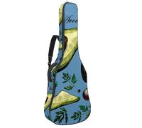 Eslifey Sac de transport vintage pour guitare acoustique Let's Go for a Ride Bicycle avec bandoulière réglable 101,6 cm, 104,1 cm, 106,7 cm, Multicolore 7., 42.9x16.9x4.7 in, Organiseur de sac