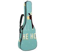 Eslifey Sac de transport vintage pour guitare acoustique Let's Go for a Ride Bicycle avec bandoulière réglable 101,6 cm, 104,1 cm, 106,7 cm, Multicolore 8., 42.9x16.9x4.7 in, Organiseur de sac