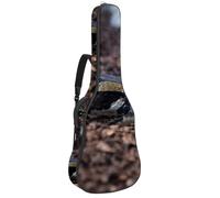 Eslifey Sac de transport vintage pour guitare acoustique Let's Go for a Ride Bicycle avec bandoulière réglable 101,6 cm, 104,1 cm, 106,7 cm, multicolore 2, 42.9x16.9x4.7 in, Organiseur de sac