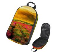 Eslifey Sac de voyage pour ustensiles de cuisine de camping, peinture arc-en-ciel abstraite, sac de rangement portable pour barbecue, camping, ustensiles de cuisine, Multicolore 9., 14.7x8.74x2.17in