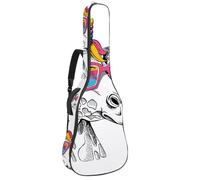 Eslifey Sac pour guitare acoustique avec sangle d'épaule réglable Motif girafe ballon licorne folle 101,6 cm 104 cm 106,7 cm, multicolore 1, 42.9x16.9x4.7 in, Organiseur de sac