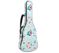 Eslifey Sac pour guitare acoustique - Motif licorne - Cheval arc-en-ciel - Donuts - Avec bandoulière réglable - 101,6 cm - 101,4 cm - 106,7 cm, Multicolore 10., 42.9x16.9x4.7 in, Organiseur de sac