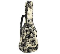 Eslifey Sac pour guitare acoustique - Tigre - Dents - Sangle d'épaule réglable - 101,6 cm - 104 - 106,7 cm, Multicolore 5., 42.9x16.9x4.7 in, Organiseur de sac