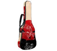 Eslifey Sac pour guitare acoustique - Tigre - Dents - Sangle d'épaule réglable - 101,6 cm - 104 - 106,7 cm, Multicolore 6., 42.9x16.9x4.7 in, Organiseur de sac