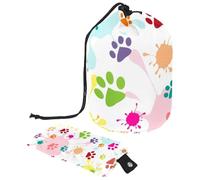 Eslifey Sacs cosmétiques de voyage, sac de maquillage, sacs de toilette multifonctionnels, sac de rangement rond, espace cosmique Tai Chi, Multicolore 7., 9.9x6.9in/25.2x17.6cm