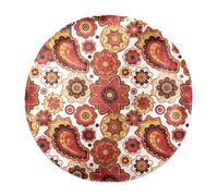 Eslifey Tapis à poils longs doux et moelleux de 70 cm - Motif cachemire - Style rétro - Décoration d'intérieur pour chambre à coucher, chambre d'enfant, salon