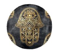 Eslifey Tapis à poils longs doux et moelleux pour intérieur Fatima Doré, 70 cm, décoration d'intérieur pour chambre à coucher, chambre d'enfant, salon