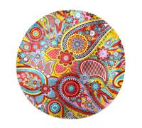 Eslifey Tapis à poils longs doux et moelleux pour intérieur Motif cachemire 70 cm