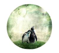 Eslifey Tapis à poils longs extra large doux à poils longs pour salon, chambre à coucher, décoration d'intérieur, couloir, pingouins, câlin, papillon - 160 cm