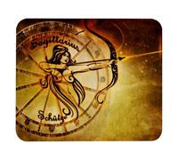 Eslifey Tapis de souris confortable Contacteurs Zodiaque Horoscope Astrologie Tapis de souris de bureau 21 x 25 cm Tapis de souris Base en caoutchouc antidérapant Améliore la vitesse et la précision