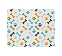 Eslifey Tapis de souris rectangulaire coloré avec base en caoutchouc antidérapant, pour gamer, bureau et maison, 27,9 x 22,9 cm
