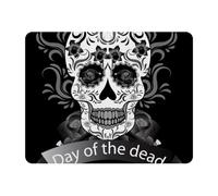 Eslifey Tapis de souris rectangulaire, Day of the Dead Sugar Sukll Tapis de souris de bureau étendu avec base en caoutchouc antidérapant, tapis de protection pour joueur, bureau et maison, 27,9 x 22,9