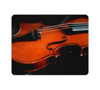Eslifey Tapis de souris rectangulaire, instruments de musique violoncelle rétro avec base en caoutchouc antidérapant, tapis de protection pour joueur, bureau et maison, 27,9 x 22,9 cm