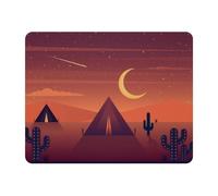 Eslifey Tapis de souris rectangulaire, motif cactus du désert avec base en caoutchouc antidérapant, protection de bureau pour joueur, bureau et maison, 27,9 x 22,9 cm
