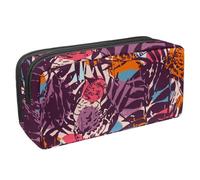 Eslifey Trousse à crayons, chapeau de Noël flamant rose avec motif cœur de canne à sucre d'orge grande capacité, Multicolore 3., 2.3x8.2x3.9in/6x21x10cm, Trousse de beauté