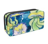 Eslifey Trousse à crayons, Forêt sombre enchantée au clair de lune Grande capacité Trousse à crayons Papeterie Sac à stylos, Multicolore 5., 2.3x8.2x3.9in/6x21x10cm, Trousse de beauté