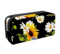 Eslifey Trousse à crayons, motif floral tropical, feuilles de jungle, grande capacité, Multicolore 5., 2.3x8.2x3.9in/6x21x10cm, Trousse de beauté