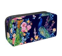 Eslifey Trousse à crayons, motif floral tropical, feuilles de jungle, grande capacité, Multicolore 8., 2.3x8.2x3.9in/6x21x10cm, Trousse de beauté