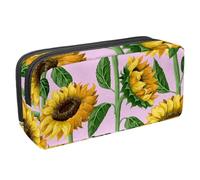 Eslifey Trousse à crayons, pandas et fleurs d'orchidée, motif mignon de grande capacité, trousse à crayons de papeterie, trousse à stylos, Multicolore 7., 2.3x8.2x3.9in/6x21x10cm, Trousse de beauté