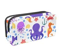 Eslifey Trousse à crayons, soleil magique, lune, étoile de grande capacité, trousse à crayons, Multicolore 4., 2.3x8.2x3.9in/6x21x10cm, Trousse de beauté