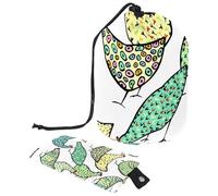 Eslifey Trousse à maquillage avec cordon de serrage, sac de maquillage portable en forme de tonneau, motif licorne magique, étoile et grande capacité, étanche, sac de toilette multifonctionnel,