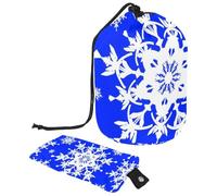 Eslifey Trousse à maquillage avec cordon de serrage, sac de maquillage portable en forme de tonneau, motif licorne magique, étoile et grande capacité, étanche, sac de toilette multifonctionnel,