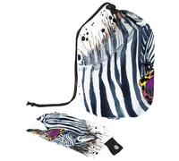 Eslifey Trousse de maquillage de voyage - Multifonctionnel - Organiseur rond - Poche de rangement - Feuilles botaniques, Multicolore 9., 9.9x6.9in/25.2x17.6cm