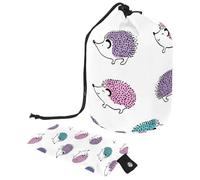 Eslifey Trousse de maquillage de voyage - Multifonctionnelle - Organiseur rond - Poche de rangement - Abstrait coloré - Pour les coups de pinceau d'été, Multicolore 7., 9.9x6.9in/25.2x17.6cm