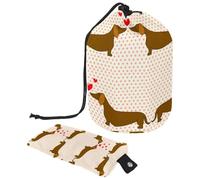 Eslifey Trousse de maquillage de voyage - Multifonctionnelle - Organiseur rond - Poche de rangement - Cavalier King Charles Spaniel Dog, Multicolore 6., 9.9x6.9in/25.2x17.6cm