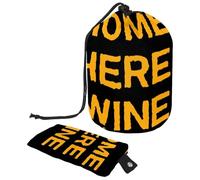 Eslifey Trousse de maquillage de voyage - Multifonctionnelle - Organiseur rond - Poche de rangement - Home is Where The Wine is, multicolore, 9.9x6.9in/25.2x17.6cm