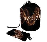 Eslifey Trousse de maquillage de voyage - Multifonctionnelle - Organiseur rond - Poche de rangement - Licorne mystérieuse - Galaxie violette, Multicolore 8., 9.9x6.9in/25.2x17.6cm