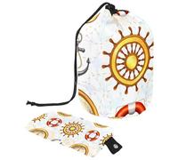 Eslifey Trousse de maquillage de voyage - Multifonctionnelle - Organiseur rond - Poche de rangement - Licorne mystérieuse - Galaxie violette, Multicolore 7., 9.9x6.9in/25.2x17.6cm