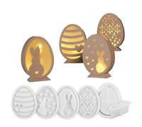 ESLURA ELERS ELOS Y RABITAS Silhouettes Moules en silicone qui font à la main pour supports de bougies pour l'artisanat et le festival décors fonderie résine moule