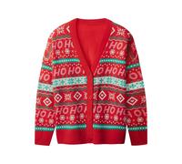 esmara® Cardigan de Noël femme (rouge, XL (46/48))