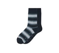 esmara® Lot de 2 paires de chaussettes thermiques garçon (bleu foncé, 39/42)