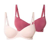 esmara® Lot de 2 soutiens-gorge à armature femme (rouge/fuchsia)