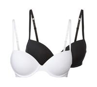 ESMARA® Lot de 2 soutiens-gorge push-up femme (noir/blanc)