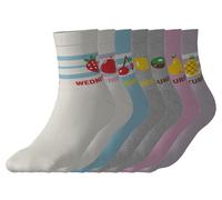 esmara® Lot de 7 paires de chaussettes fille (bleu/gris/blanc/violet, 35-38)