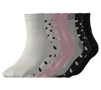 esmara® Lot de 7 paires de chaussettes fille (rose, blanc et noir, 35-38)
